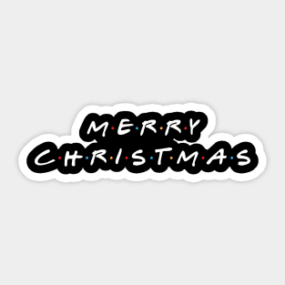 Friends theme Merry Christmas Sticker